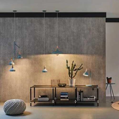 Suspension Neordic Juna de Paulmann coloris vert satiné - photo ambiance intérieur