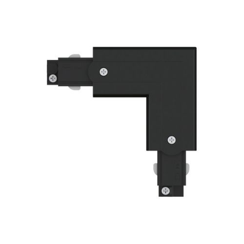 Connecteur en L pour alimentation spot LED Paulmann URAIL extérieur noir - vue de face