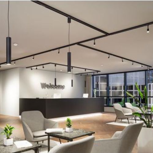 Connecteur en L pour alimentation spot LED Paulmann URAIL extérieur noir - photo ambiance