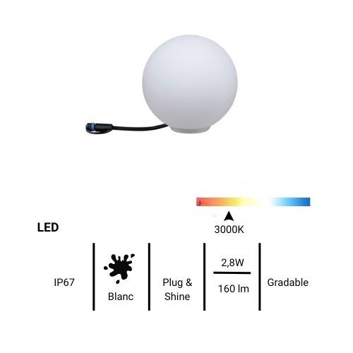 fiche technique luminaire extérieur Paulmann réf. 94177