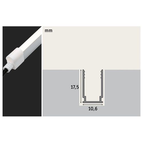 dimensions profil en aluminium Paulmann Plug and Shine