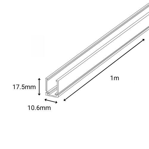 dimensions profil en aluminium Paulmann Plug and Shine