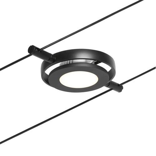 Spot LED sur câbles Paulmann CORDUO ROUNDMAC noir