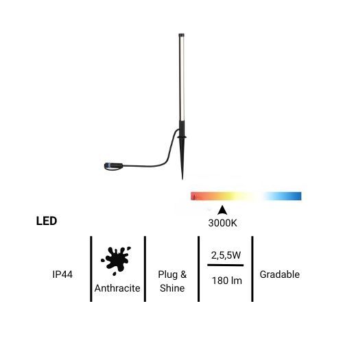 fiche technique borne lumineuse LED Paulmann Plug and Shine