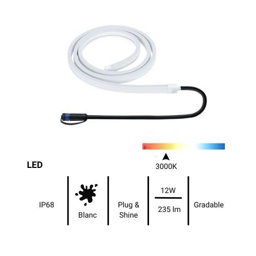 Ruban LED Paulmann Plug and Shine - fiche technique