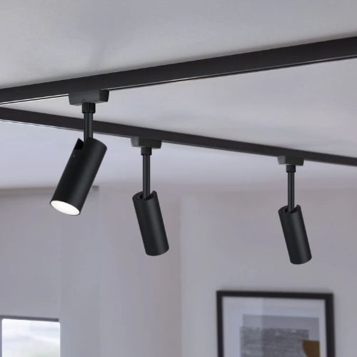 Photo ambiance spot sur rail LED Paulmann Urail Tubo noir