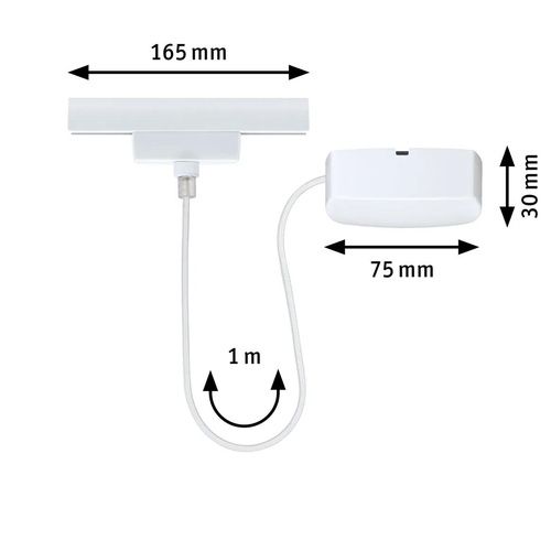 dimensions alimentation électrique Urail Paulmann