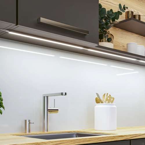 réglette LED Paulmann 2x6W, gradable et blanc chaud - photo ambiance cuisine
