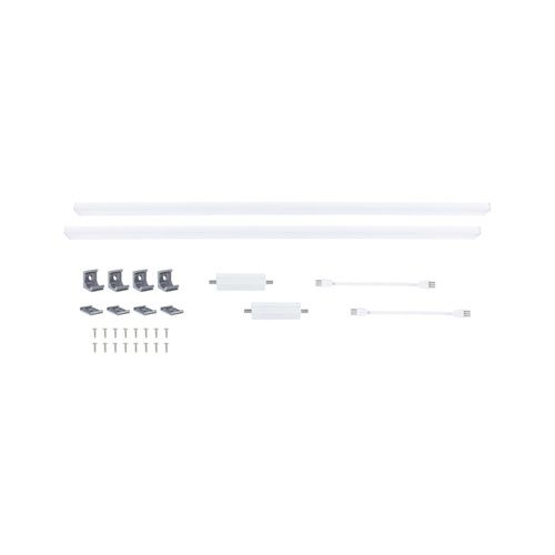 lot de 2 réglettes LED Paulmann Inline 2x6w 55cm + accessoires