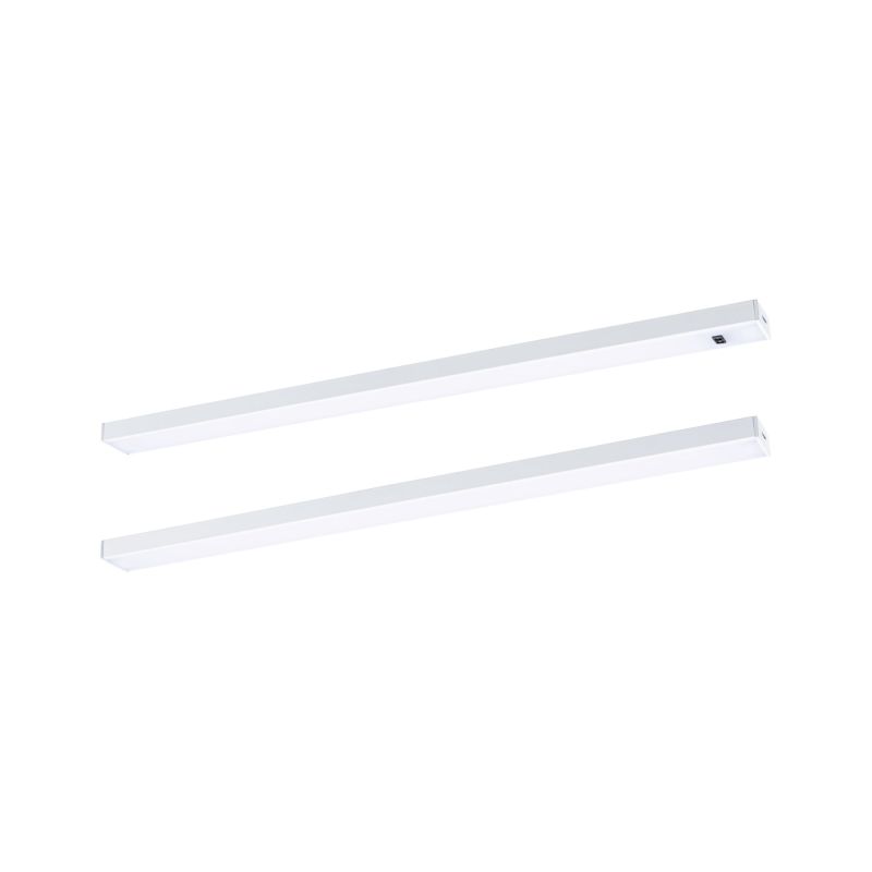 Lot de 2 réglettes LED sous meuble avec interrupteur PAULMANN Inline 4W 350lm 3000K blanc 35cm