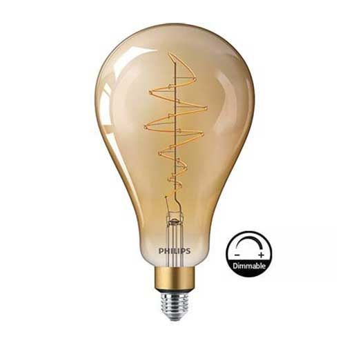 PHILIPS Vintage Ampoule LED filament dimmable E27 230V 6,5W(=40W) 470lm 2000K Giant or - 313767