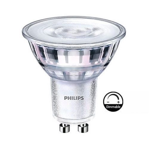 PHILIPS CorePro Ampoule LED dimmable GU10 36° 230V 4W(=50W) 350lm 4000K LEDspot - 358850