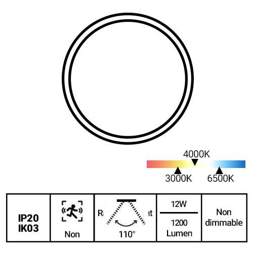 Downlight LED Philips extra plat - fiche technique