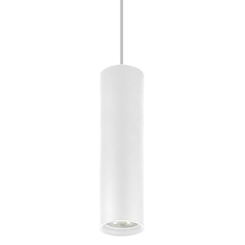 Suspension cylindrique avec douille GU10 blanc
