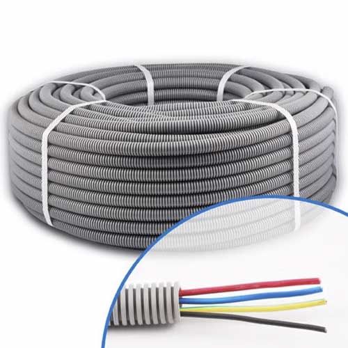 Gaine électrique ICTA préfilée 4G1.5 R/B/VJ/N D20 PROFIFLEX conditionné en couronne
