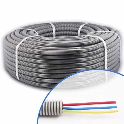 Couronne de gaine électrique ICTA préfilée 3G2.5 R/B/VJ D20 PROFIFLEX