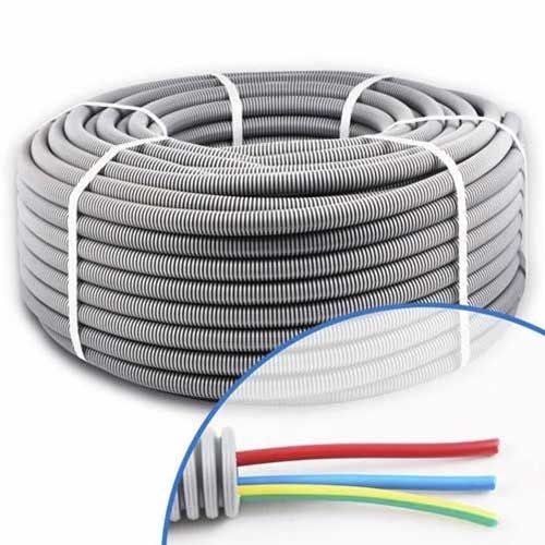 Gaine électrique ICTA préfilée 3G6 R/B/VJ D25 PROFIFLEX conditionnée en couronne