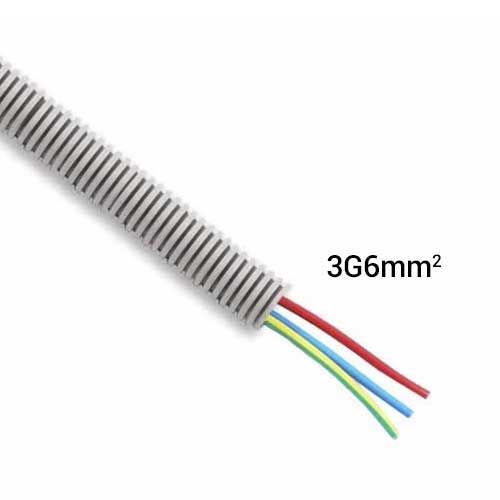 Gaine électrique ICTA préfilée 3G6 R/B/VJ D25 PROFIFLEX