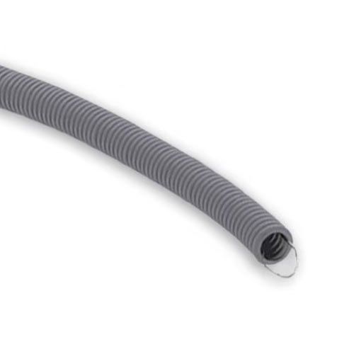 Gaine électrique grise ICTA D16 avec tire-fil PROFIFLEX