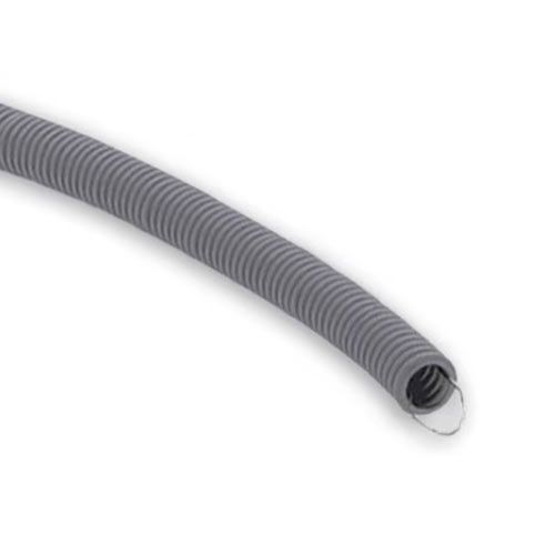 Gaine électrique grise ICTA D16 avec tire-fil PROFIFLEX