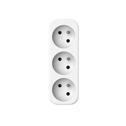 QUARX Multiprise murale Triplite 3 prises 2P+T 16A - vue de face
