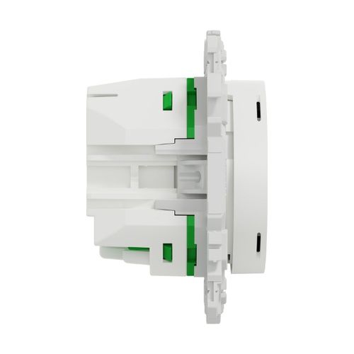 thermostat connecté Schneider Wiser Odace blanc - vue de côté