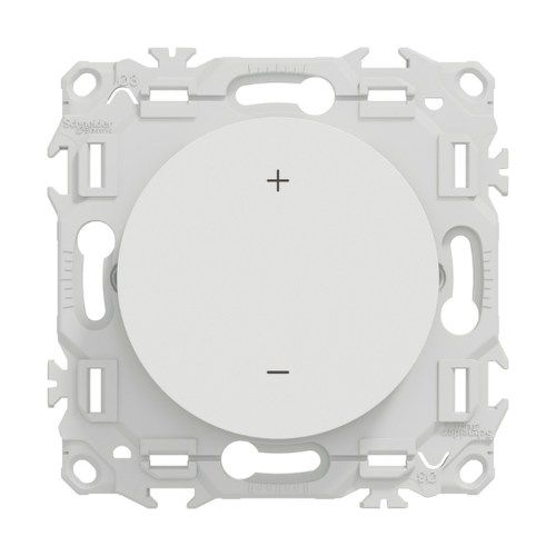thermostat connecté Schneider Wiser Odace blanc - vue de face