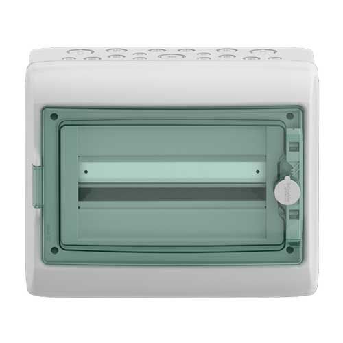 SCHNEIDER Mureva coffret étanche 1 rangée 12 modules IP65 - vue de face
