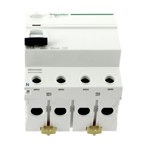 SCHNEIDER Acti9 iID Interrupteur différentiel tétrapolaire 63A 30mA type AC 4M 400V - vue de dessous