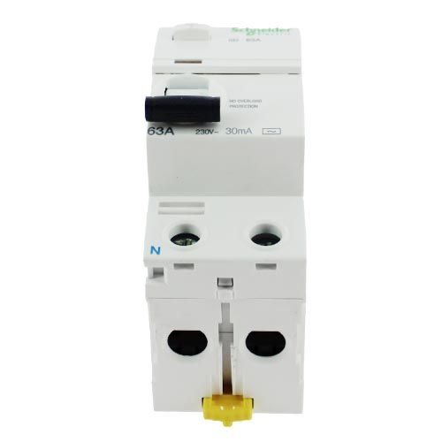 Interrupteur différentiel SCHNEIDER ACTI9 iID 2P 63A 30mA type AC iIG40 - vue de dessous