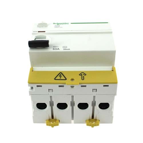 Interrupteur différentiel SCHNEIDER ACTI9 3P+N 63A 30mA type AC iIG40 - vue de dessous