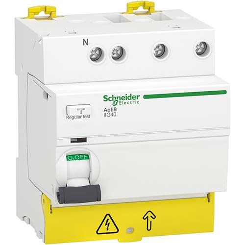 Interrupteur différentiel SCHNEIDER ACTI9 3P+N 63A 30mA type AC iIG40 - A9R67763