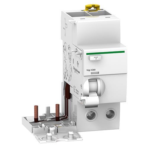 SCHNEIDER Acti9 iC60 Bloc différentiel Vigi sélectif 2P 63A 300mA type Asi - A9V35263_x000D_