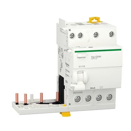 Bloc différentiel Vigi SCHNEIDER Acti9 3P+N 25A 30mA type AC iTG40 - A9Y12725_x000D_