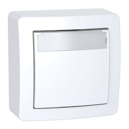 Bouton poussoir porte étiquette saille complet SCHNEIDER Alréa
