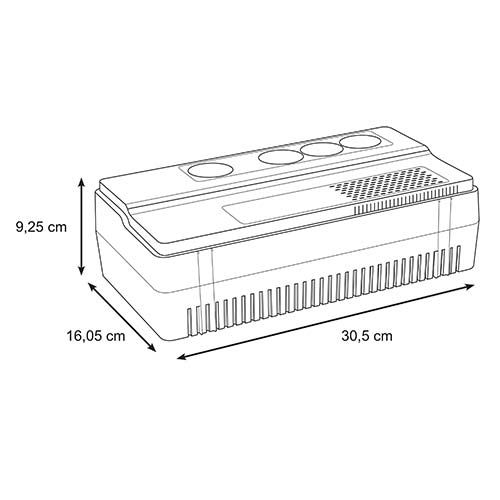 SCHNEIDER ONDULEUR EASY UPS BVS - dimensions