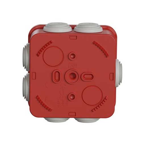 Boîte de dérivation étanche IP55 80x80x45 rouge Schneider Mureva Box - vue dos