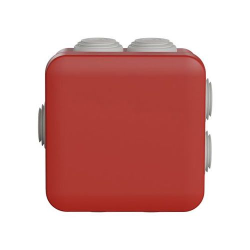 Boîte de dérivation étanche IP55 80x80x45 rouge Schneider Mureva Box - vue face