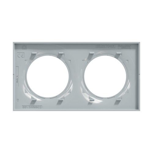 Plaque de finition 2 postes Schneider Odace Styl coloris sable - vue de dos