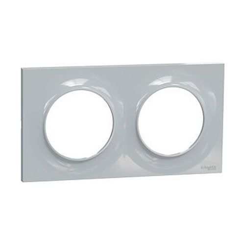 Plaque de finition 2 postes Schneider Odace Styl coloris sable