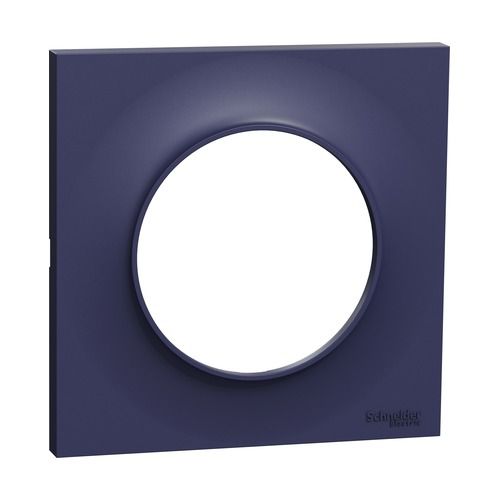 plaque 1 poste schneider odace styl bleu cobalt