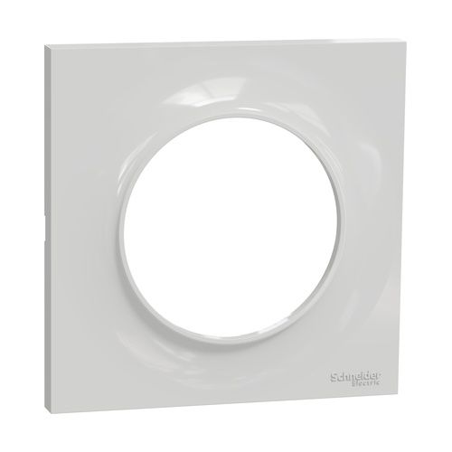 Plaque de finition 1 poste Schneider Odace Styl coloris gris pierre