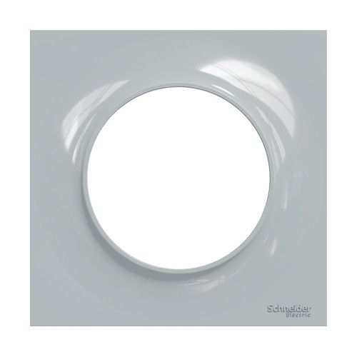 Plaque de finition 1 poste Schneider Odace Styl coloris sable - vue de face