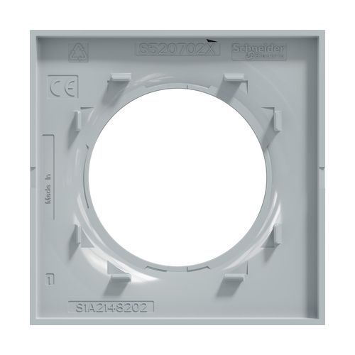 Plaque de finition 1 poste Schneider Odace Styl coloris sable - vue de dos