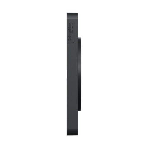 Plaque double SCHNEIDER Odace Touch ardoise avec liseré anthracite - vue de côté