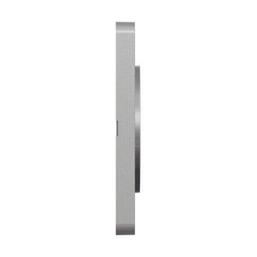 plaque 1 poste Schneider Odace Touch finition Kvadrat noir avec liseré aluminium - vue de côté