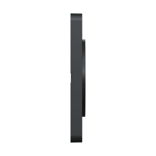 plaque 1 poste Schneider Odace Touch finition Kvadrat perle avec liseré anthracite - vue de côté
