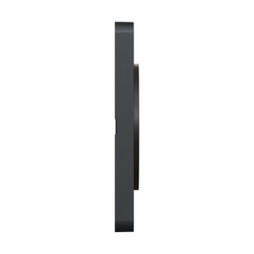 plaque 1 poste Schneider Odace Touch finition Kvadrat ocre avec liseré anthracite - vue de côté