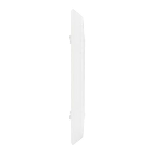 Plaque de finition 2 postes blanc - vu de côté