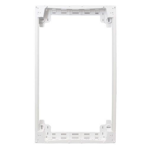 Réhausse blanche pour tableau électrique 4 rangées 18 modules Schneider Resi9 - vue de face
